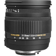 Sigma Zoom Super Wide Angle AF 17-70mm f/2.8-4.5 DC HSM Macro Autofocus Lens